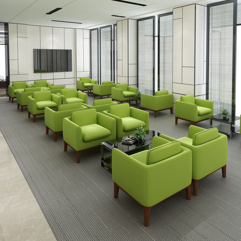 创意小型休闲时尚布艺办公沙发洽谈接待室会客区现代简约三人位