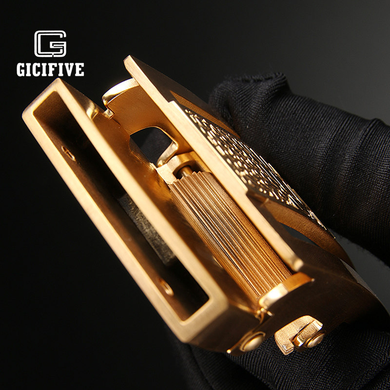 泰国无孔无牙自动扣皮带头不锈钢腰带头男士皮带扣防过敏厚腰带用