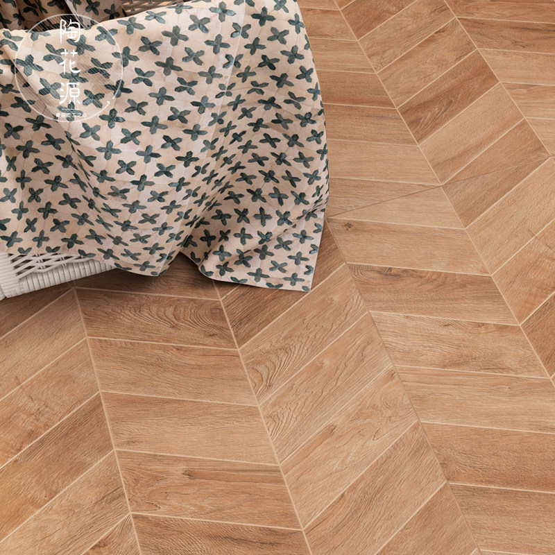 仿木地板瓷砖仿古砖600x600木纹地砖木纹砖仿实木人字拼木纹瓷砖