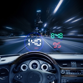 伴车安车载HUD抬头显示器汽车通用OBD行车