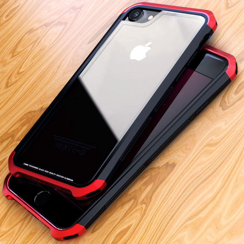 苹果8手机壳新款iphone8plus保护套金属个性创意全包防摔潮男女款5元