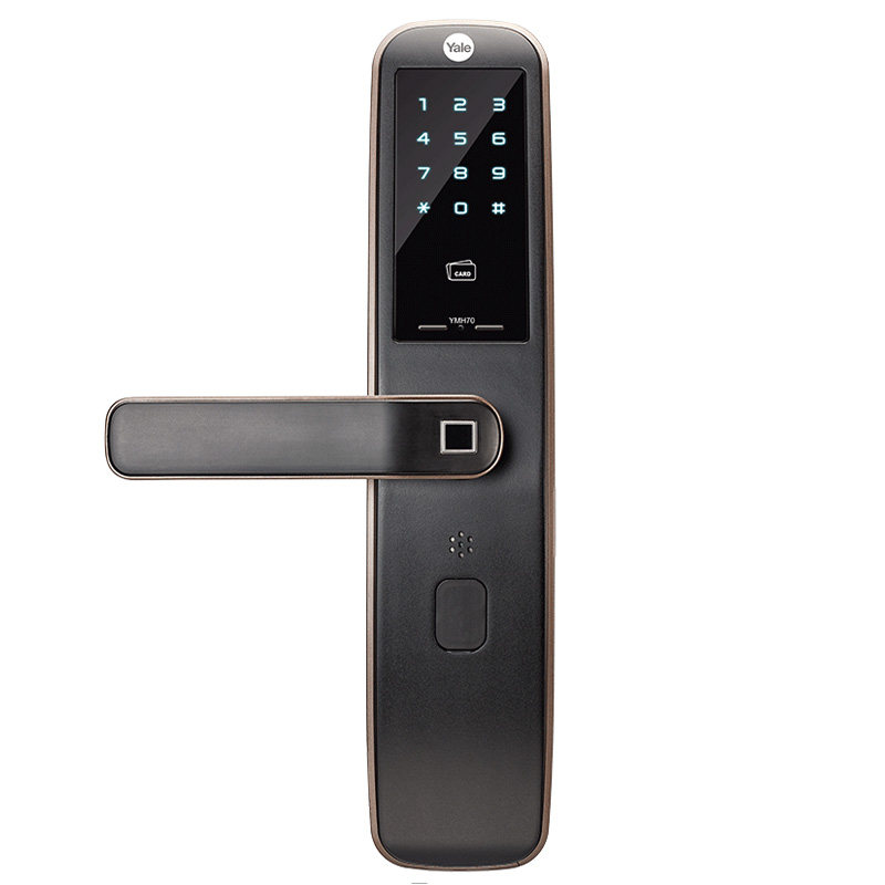 yale耶鲁h70指纹锁智能电子防盗锁别墅凯旋门磁卡仕迪大密码锁8k
