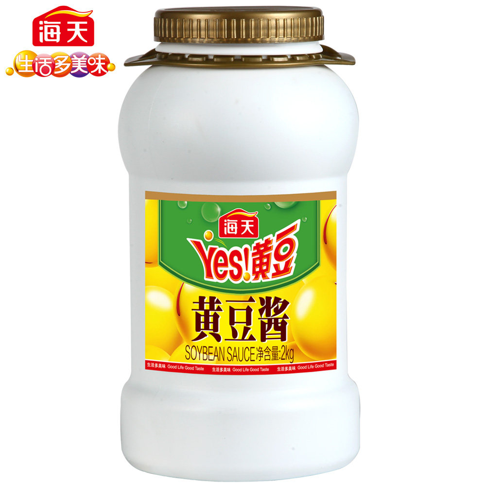10月产包邮 海天黄豆酱2kg年糕烤肉蘸酱拌饭豆瓣酱大豆酱蒸鱼酱
