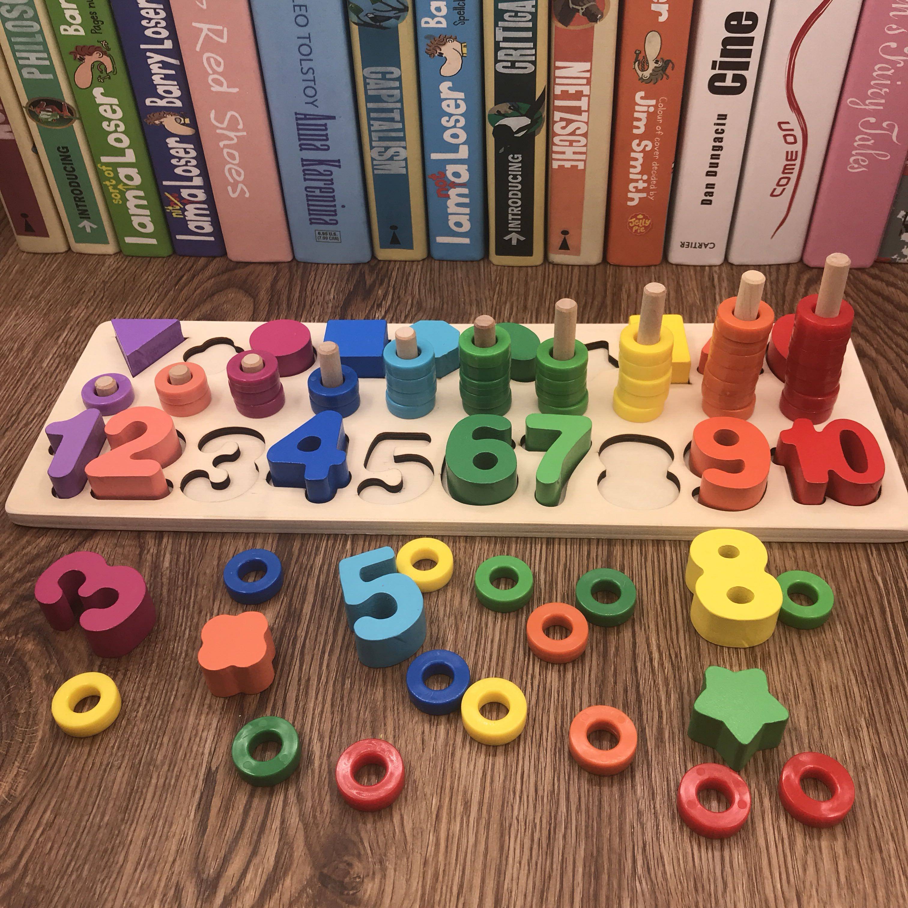 智力_儿童玩具2-3周岁认数字男孩子开发大脑益智力积木女宝宝4-6岁