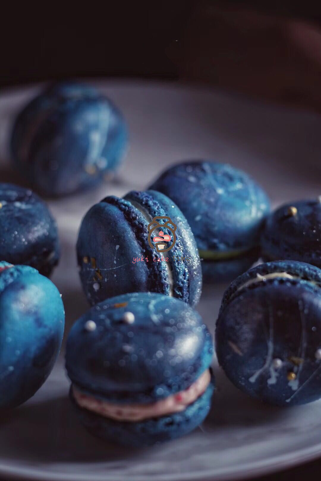 热销马卡龙礼盒装 生日_[yuki cake time]意式星空马卡龙礼盒8粒装送