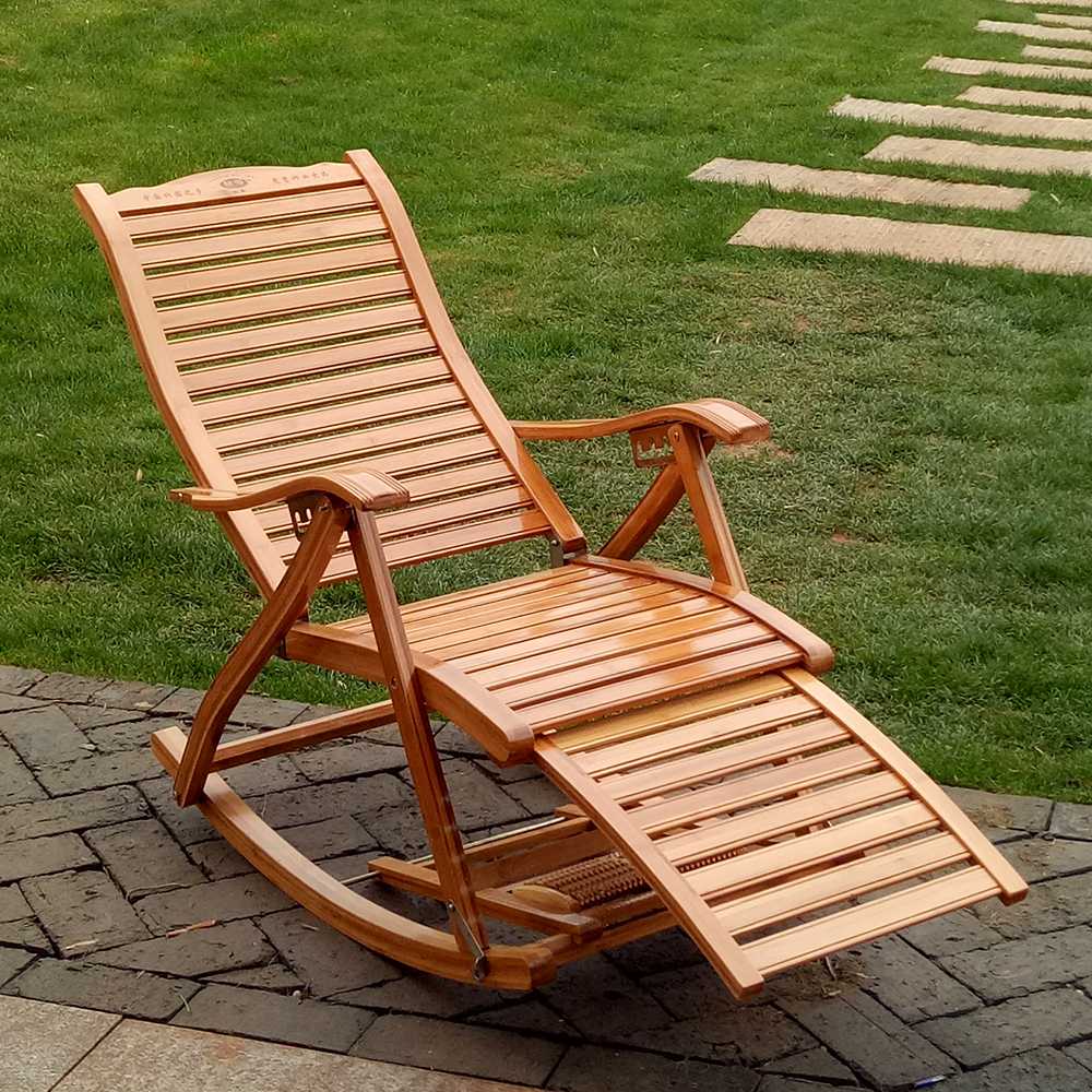 休闲摇摇椅_摇摇椅竹躺椅家用可折叠椅子夏天午睡乘凉椅老人休闲逍遥