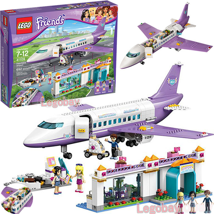 一折积木 乐高 女孩_lego乐高41109friends好朋友心湖城机场豪华旅游
