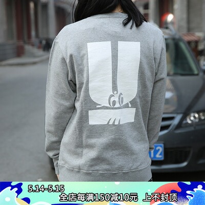 现货潮玩艺undercover18ssskoloct联名限定遮眼熊圆领卫衣