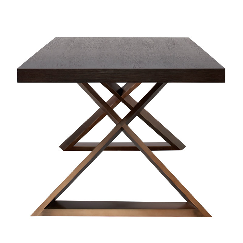 indigo长方形餐桌造型餐桌设计款橡木实木餐桌独特造型香港进口