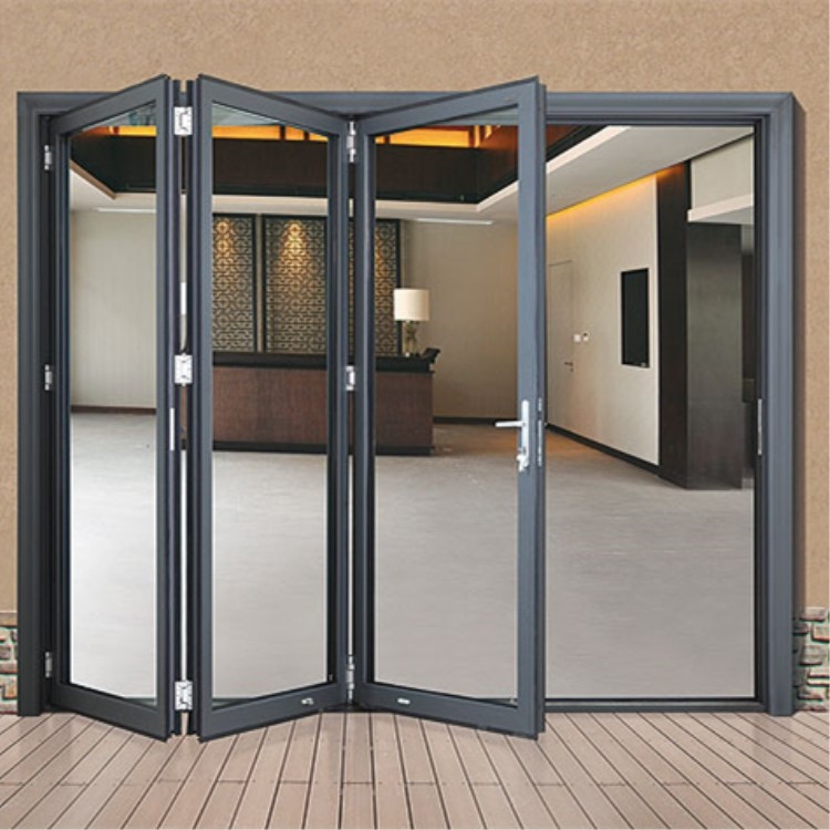 定做厨房阳台移门客厅卫生间书房推拉门钛镁合金商铺户外折叠门优惠券