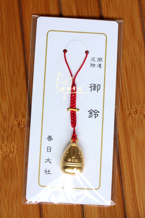 手机吊坠铃铛_2019新品日本奈良春日大社小鹿开运厄除铃铛御守手机链