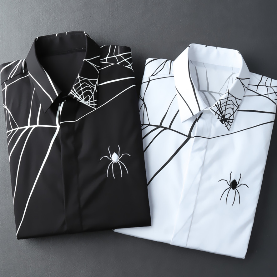 印花衬衫男 刺绣