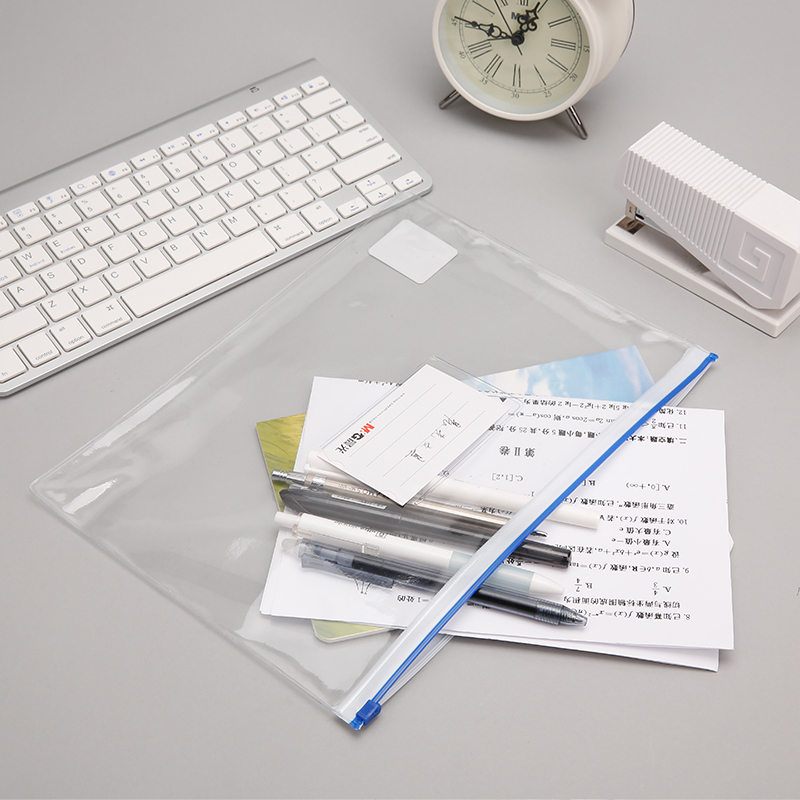 a4文件袋帆布透明多层小清新学生商务多功能