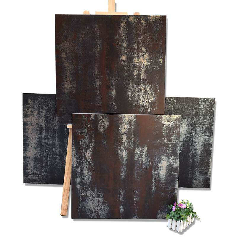 黑红铁锈砖金属仿古砖ktv酒店个性特色餐厅防滑欧式古典复古地砖