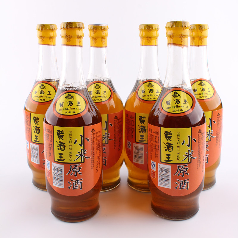 山东特产老字号王村小米黄酒原酒老酒料酒包邮6瓶