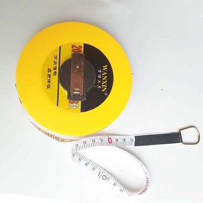 包邮玻璃纤维皮尺100米50米30米20米卷尺盘尺皮卷尺测量尺软尺