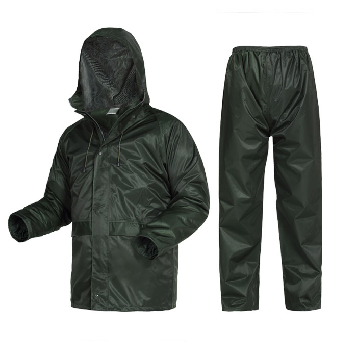 包邮正品新款橄榄绿新式07分体式雨衣雨裤套装 消防雨衣抢险救援