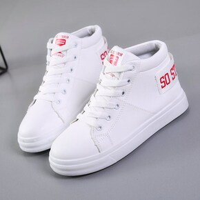 帆布鞋学生女高帮