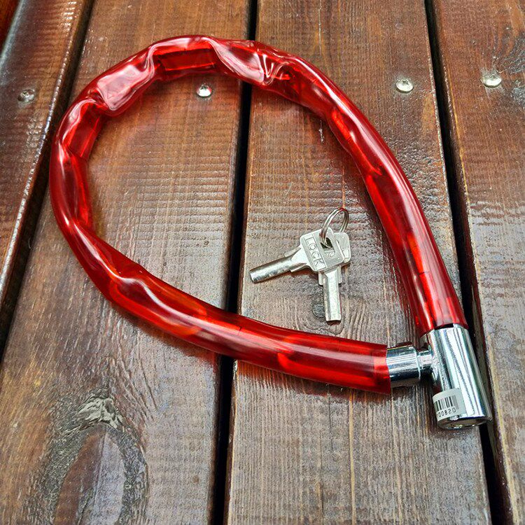 特价链子锁 大门_环形锁具家用长锁自行车锁防盗链子锁通用电动车锁