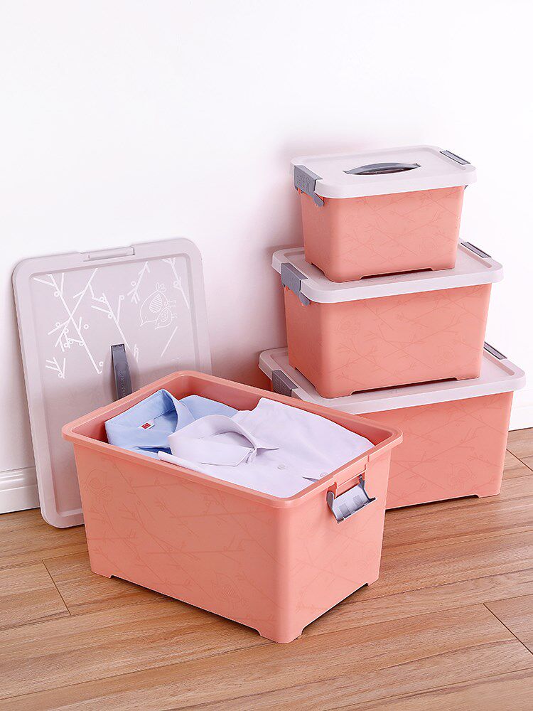 星优手提衣服收纳箱塑料整理箱玩具收纳盒储物箱特大号清仓三件套