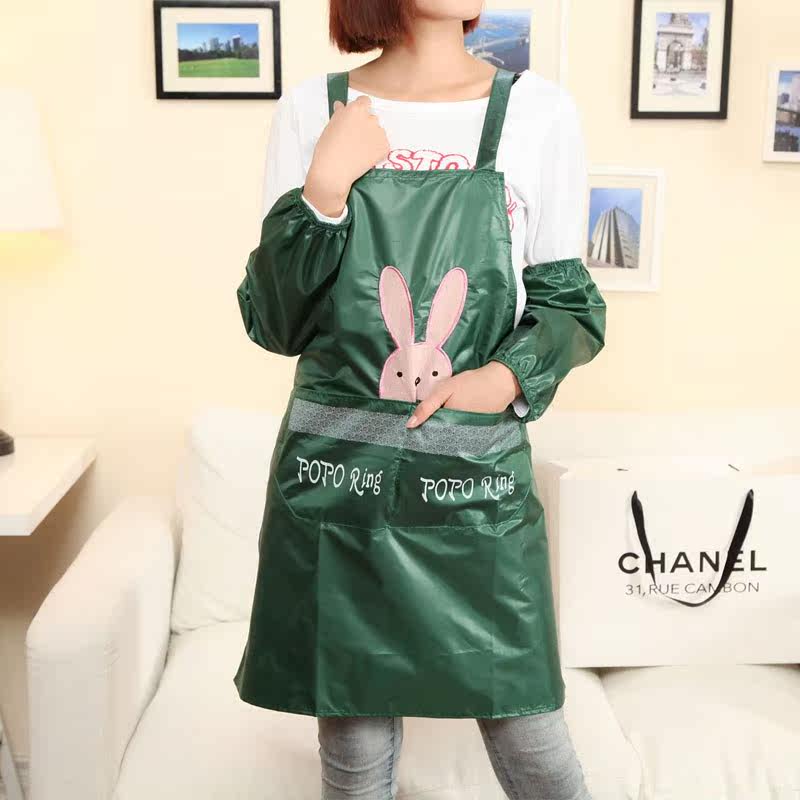 食堂雨衣厨房围裙男女通用成人防水防油工作服布料无袖韩版包邮