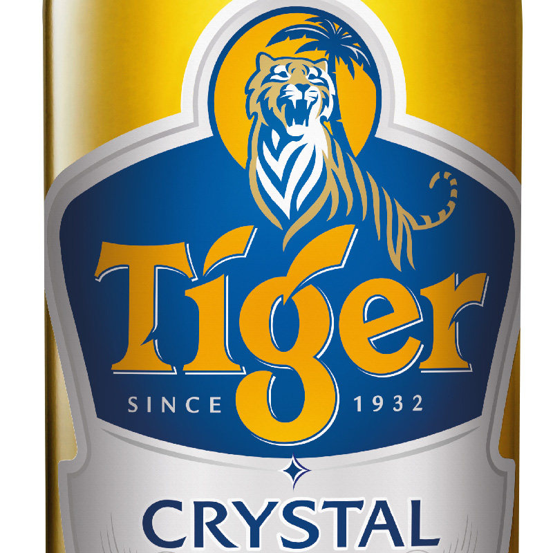 喜力官方 tiger/虎牌啤酒 虎牌晶纯 大瓶装 550ml*12瓶