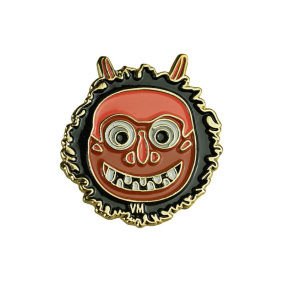 【hon8uoh设计g】verameat emoji小恶魔硬搪瓷铜胸针 礼物 美国购