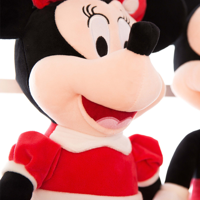 > 正版米奇公仔毛绒玩具大号米妮布娃娃抱枕儿童玩偶生日礼物送女生