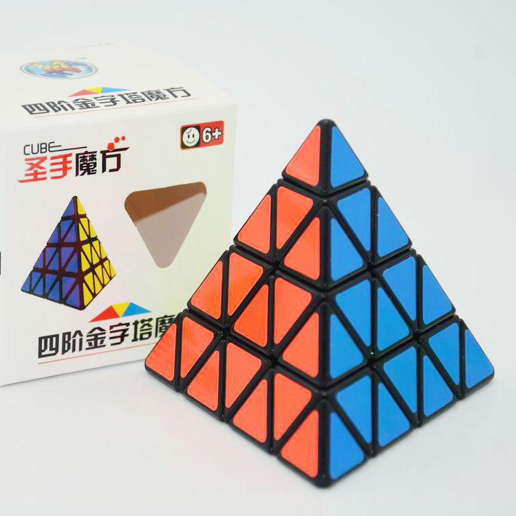 魔方四阶 4阶 4阶_圣手金字塔四阶4阶四三阶金字塔魔方顺滑异形三角形