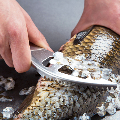 不锈钢鱼鳞刨手动去鱼鳞刷刨鳞刀厨房工具家用刮鳞片鱼鳞刀去鳞器