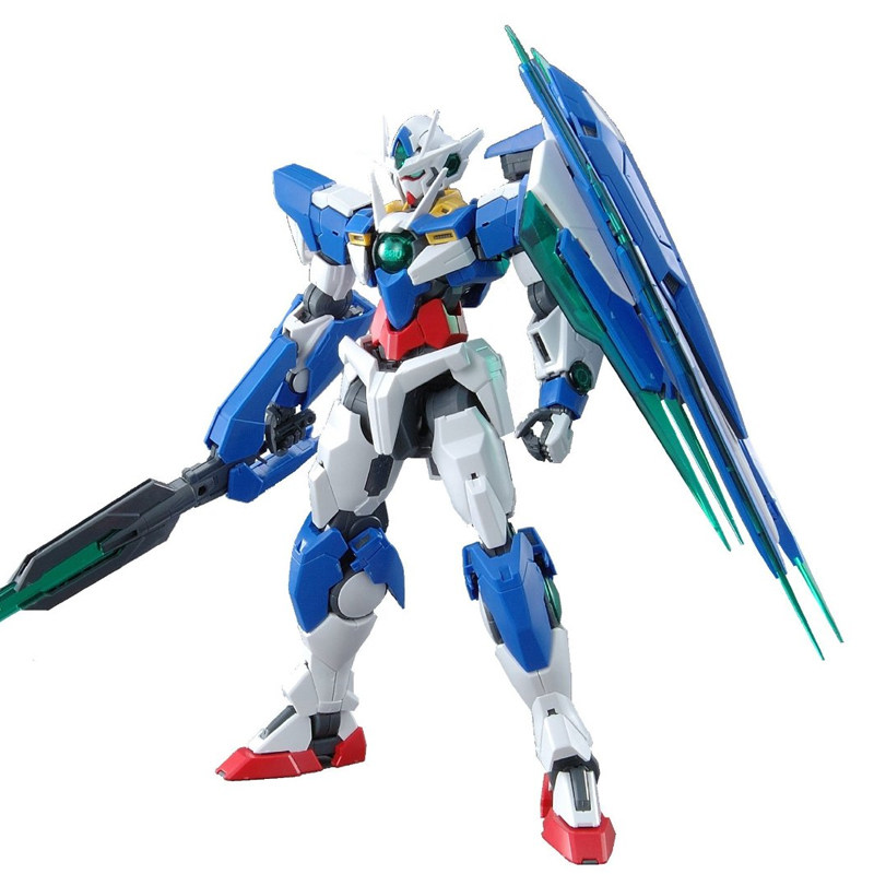 万代高达模型mg 1/100 00q oo gn-00量子型敢达 双零 剧场 发光版