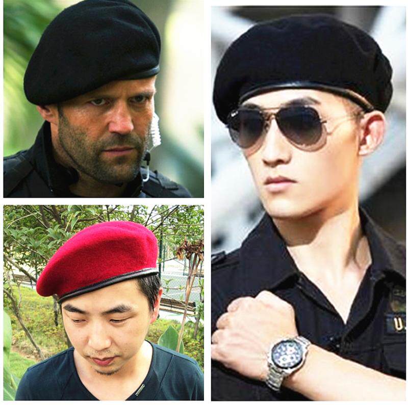 热销军帽子男 特种兵_毛呢贝雷帽欧版特种兵敢死队军迷男女透气水兵舞