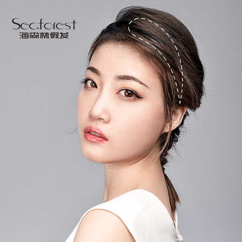 海森林接发片纳米无痕接发片真发彩色挑染假发片真发夹子隐形发片
