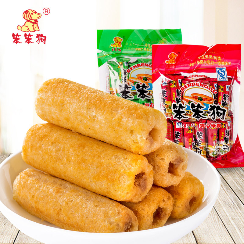 笨笨狗 夹心粗粮米果 106g