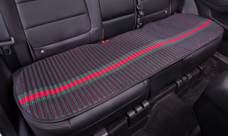 一折汽车坐垫无靠背亚麻