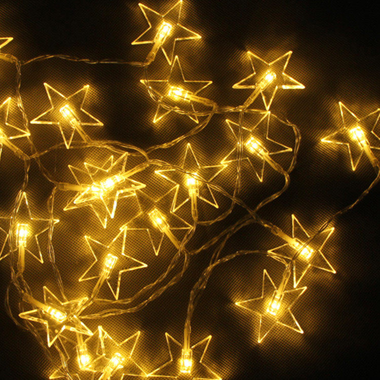 照灯美甲_星星五角灯美甲拍照自拍房间主播布置闪灯串灯满天星装饰灯