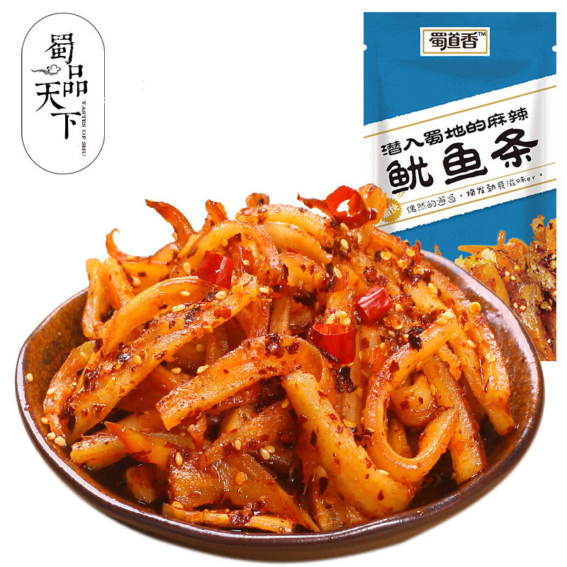 热销蜀道香鱿鱼条