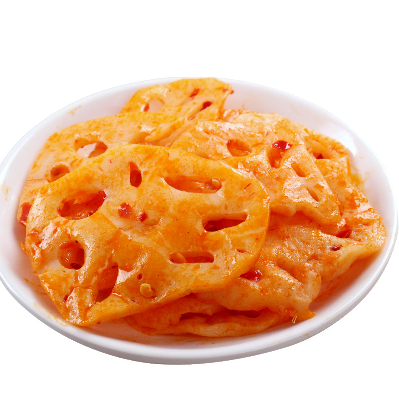 四川特产香辣藕片麻辣零食素味居麻辣脆藕莲菜卤味速食70gx10包邮
