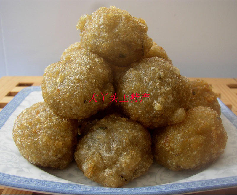 安徽桐城特产 糯米山芋粉圆子 红薯粉糯米圆子火锅红烧肉佳品250g