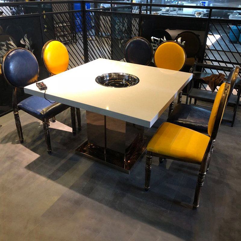 定制回转旋转小火锅设备麻辣烫奇火锅涮烤一体设备全套自助餐台 ￥20.