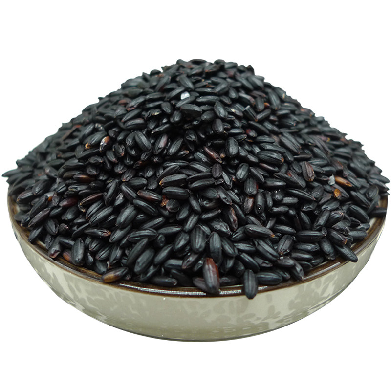 陕西洋县黑米农家新米无染色黑香米五谷杂粮黑糯米粥黑大米5斤装