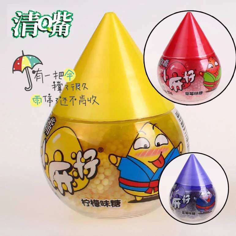 清嘴_12个包邮清嘴小麻籽柠檬草蓝莓味23g小麻子休闲儿童零食糖果小吃