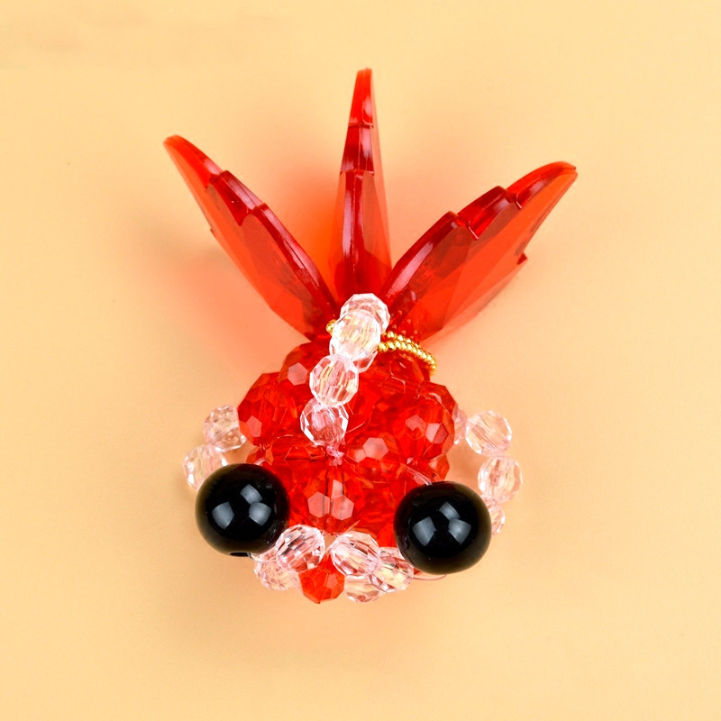 热销大眼鱼串珠_手工diy串珠小鱼大眼鱼挂件材料编织制作散珠包挂件