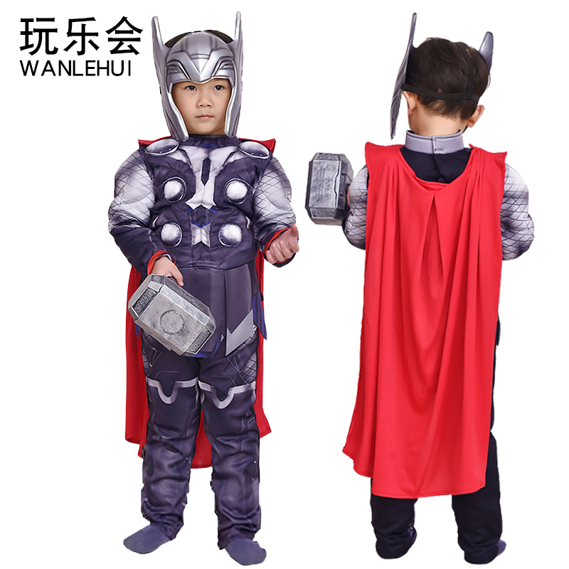 玩乐会儿童cos雷神服装复仇者联盟衣服雷神装扮聚会
