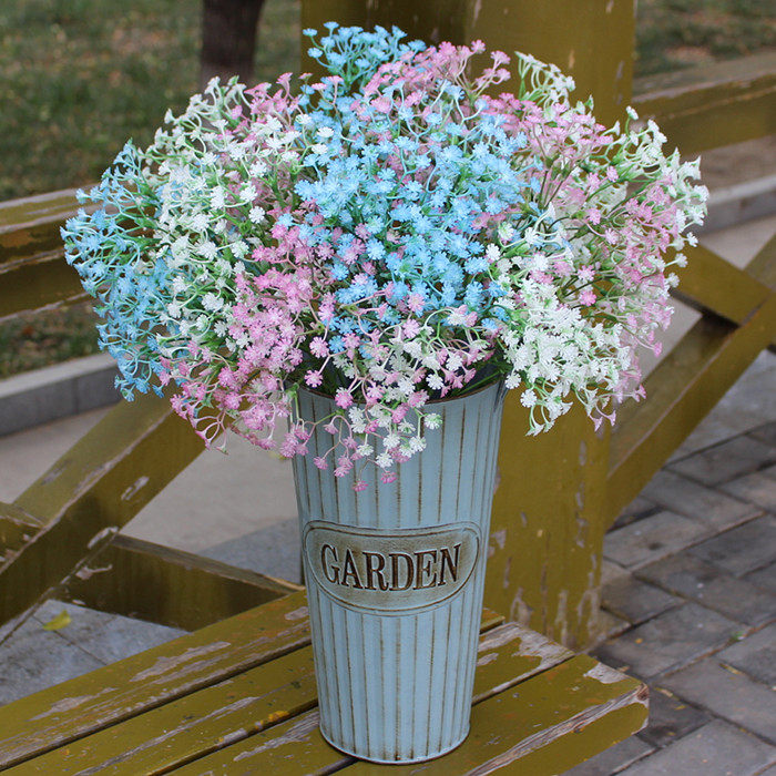 满天星假花_仿真花满天星假花塑料花花束客厅装饰花干花绢花花艺插花