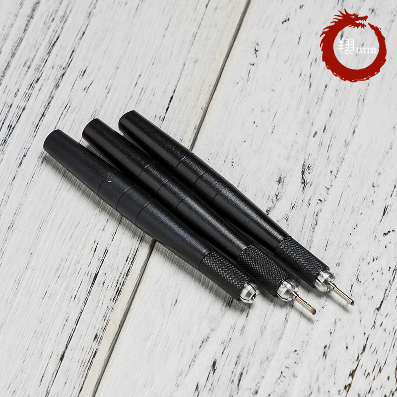 包邮 纹身器材进口雕安刺青拓垦tattoo皮肤记号笔构图笔带笔套纹身笔