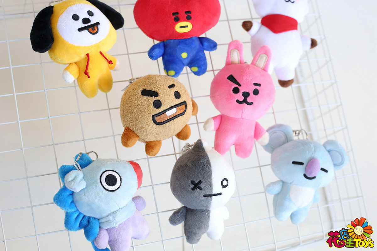 防弹少年团玩偶_防弹少年团tata公仔cooky毛绒公仔玩偶包包挂饰玩偶