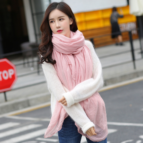 韩式围巾的围法