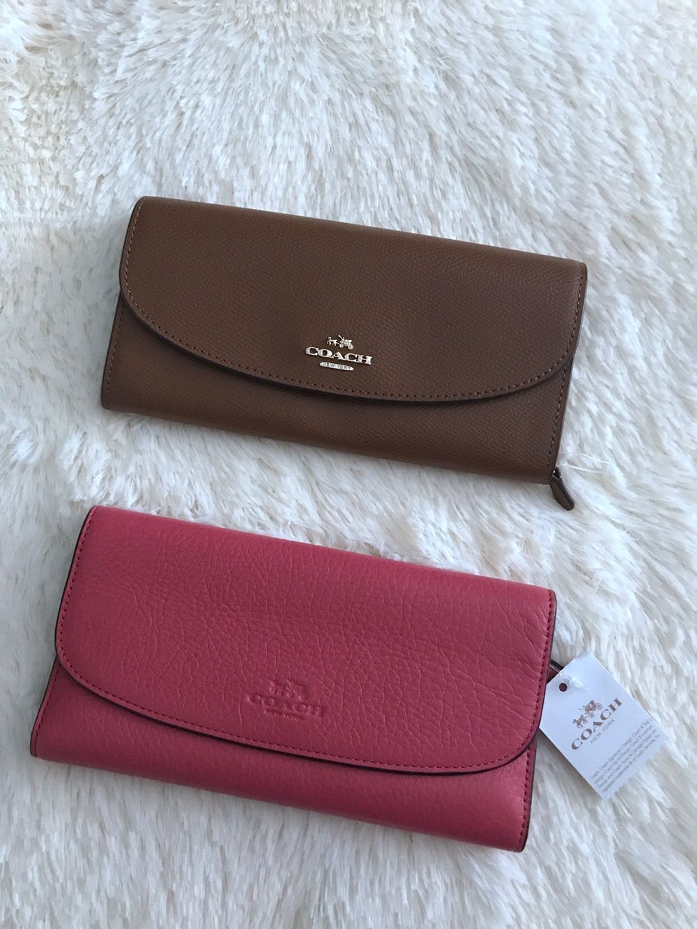 蔻驰女士钱包长款_coach 蔻驰美国正品现货女士长款多层真皮钱包现货