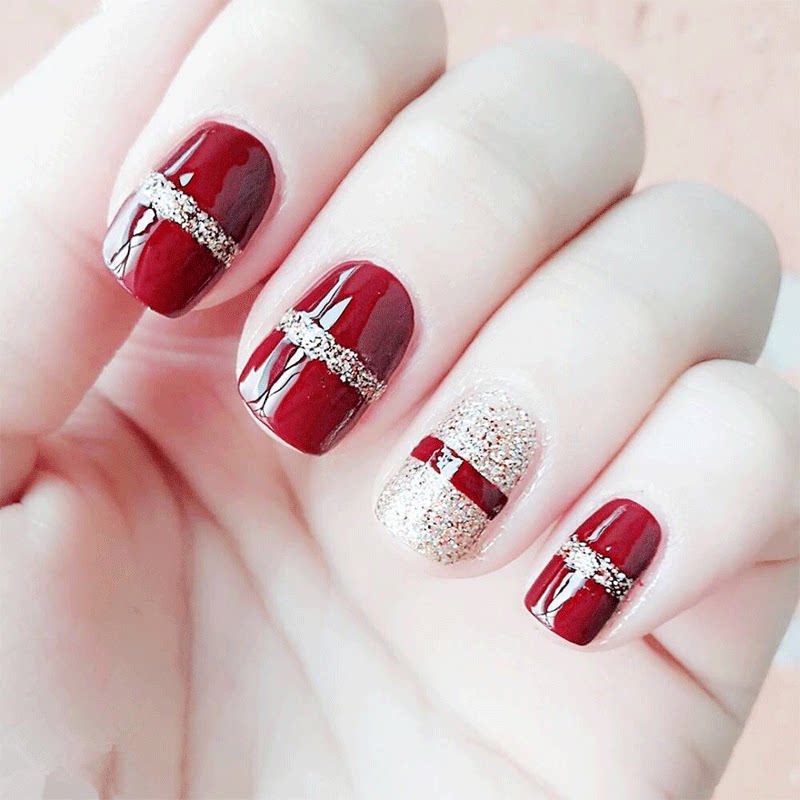 手工定制拆卸假指甲美甲装饰图案可穿戴甲片防水持久全贴成品转运